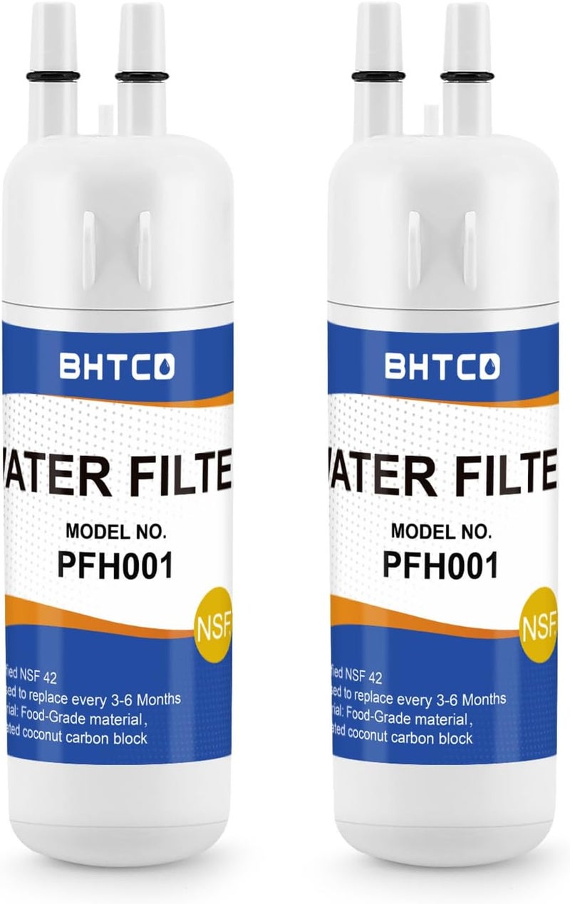 BHTCD P8RFKB2L Water Filter for Kenmore Refrigerator Kitchen-Aid KRSF705HPS Ama-na ASD2575BRW01 Replacement.(2 Pcs) - Image 1